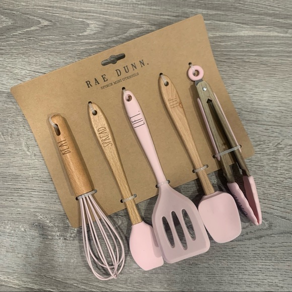 Rae Dunn Other - NWT Rae Dunn Mini Pink Utensil Set Farmhouse
